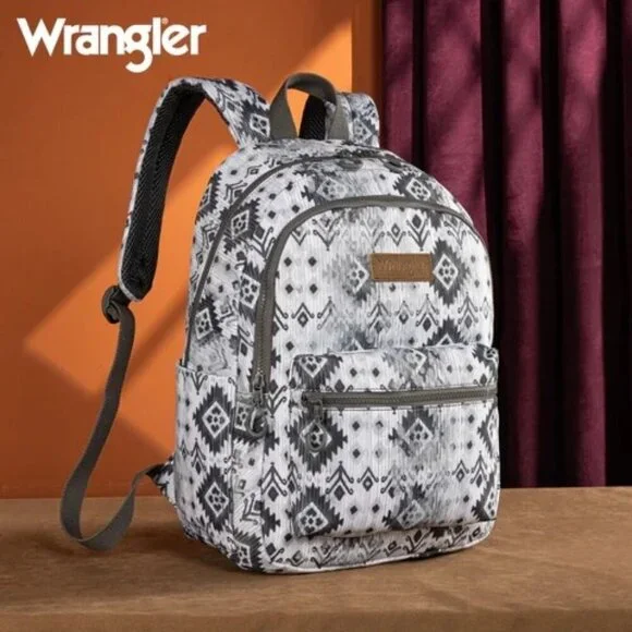 Wrangler Aztec Print Backpack -Navy NWT Wrangler Western Aztec Print Backpack New | Mercari main image 3